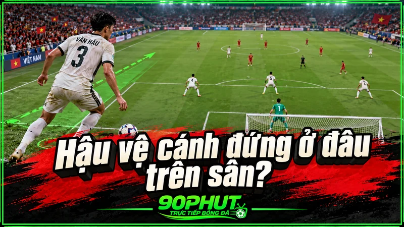 Hậu vệ cánh đứng ở đâu trên sân Hậu vệ cánh đứng ở đâu trên sân