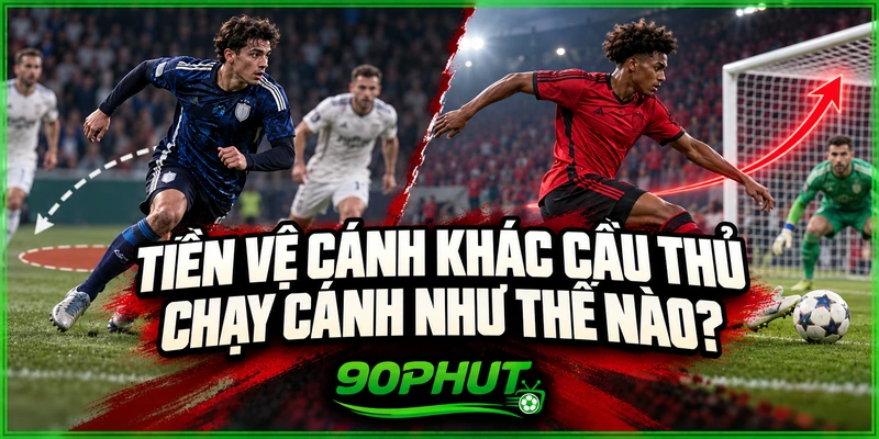 Tiền vệ cánh khác cầu thủ chạy cánh như thế nào Tiền vệ cánh khác cầu thủ chạy cánh như thế nào